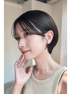 アートサロン センター北(art salon) 耳掛け丸みショートボブ
