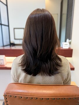 マーリャヘアー(mallia hair) レイヤースタイルレイヤーカットロングレイヤー小顔スタイル