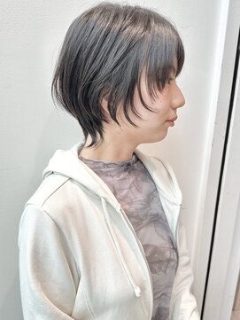 stair : case ginza7【ステアケース】 大人かわいい耳かけレイヤーショートボブ丸みショート