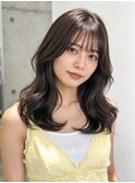 髪質改善ミディアムレイヤー顔周りレイヤーくびれ外ハネ