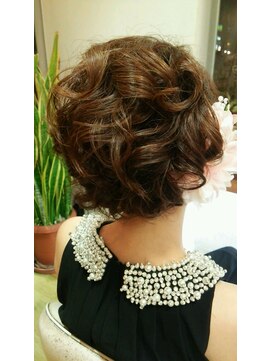 ヘアーズカフェ アン(HAIR'S CAFE an) ボブでもヘアーアップ