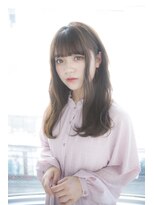 サロンドミルク 原宿(salon de MiLK) 【salon de MiLK 原宿】透けバング×艶カラー×ゆるふわウェーブ