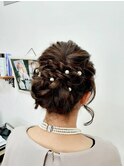 結婚式お呼ばれヘア