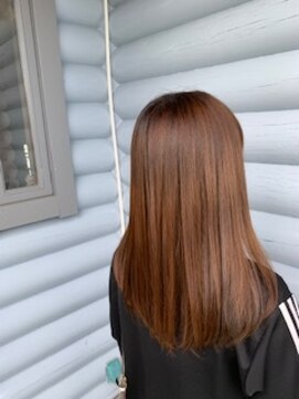 クレエ ヘアー デザイン(creer hair design) ナチュラルエアストレートこなれヘアキレイめマロンブラウン20代