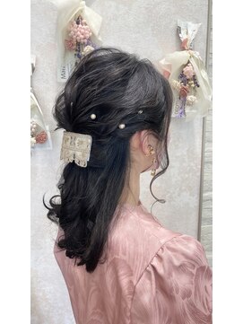 オラ ボーテ(Aura Beaute) 『AuraBeaute 京都』結婚式 お呼ばれヘア ハーフアップ