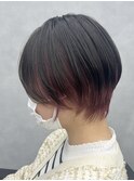 カシスピンク/ショート//インナーカラー/髪質改善トリートメント
