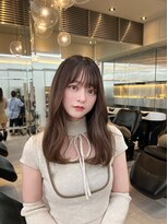 ノク 渋谷(nok)&nbsp;暗髪セミロング_暗めカラーグランマッシュデザインカラー