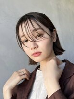 タス(tas)&nbsp;シースルーバング×切りっぱなしボブ