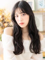 カバーヘア ブリス 上尾西口店(COVER HAIR bliss) 韓国風ロングゆるふわカールグレージュカラーa上尾20代30代40代