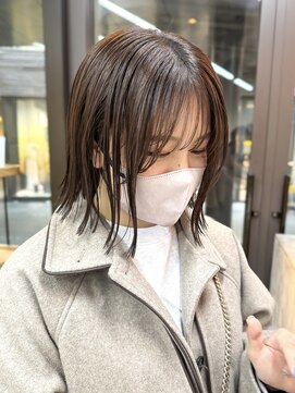 ミィ 表参道(mee.) 切りっぱなしボブ/エアリーロング/美髪/ピンクブラウン/表参道