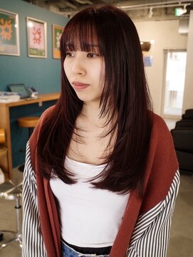 ヨー(Yoh-) 【ロングレイヤー/中里千尋】フェイスレイヤー/ボルドー