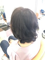 ヘアーアクト(hair act)&nbsp;アミポリスパーマ＋アミポリスカラー/アッシュ系ブラウン