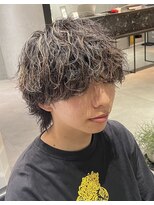 オンド(Onde)&nbsp;ハイライトウルフ波巻きスパイラルパーマ