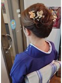 大人の浴衣ヘアー＋浴衣着物