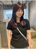 ミディアムレイヤーレッドブラウン中区袋町
