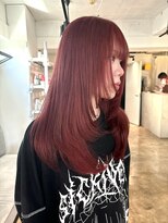ザ オーダー(THE ORDER)&nbsp;レイヤーカット/顔周りレイヤー/赤髪/暖色カラー/ダブルカラー
