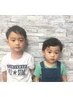 【親子カット】お子様の対象は小学生までとなります！ 3790円　フェード不可