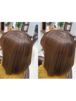 オーガニック認証を受けたヴィラロドラカラーを使用◎髪や頭皮に優しく、自然由来の成分が豊富◇