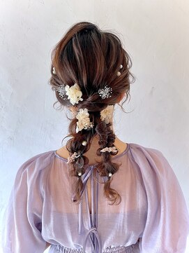 ツヤふわ編み下ろしツイン