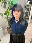 ロングウルフ×プラチナ&パープル