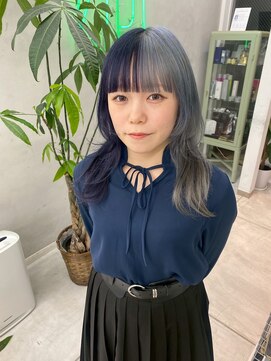 ロペ(ROPE.) ロングウルフ×プラチナ&パープル