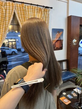 チャプター 問屋町(chapter) 透明感ケアカラーアッシュオリーブグレージュカラーミディアム