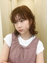 スニュウ(snuw)&nbsp;【snuw_ayano】オレンジブラウン/ミディアムヘア