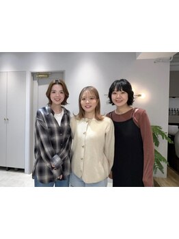 感度の高い女性スタイリストが担当＊透明感×髪質改善に特化