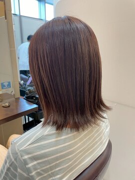 髪質改善/顔周りレイヤーカット/グレージュ[千葉/千葉駅]