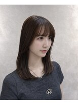 ディーエイチ ハル アヴェダ(Dh-HAL-AVEDA)&nbsp;伸ばしかけ/鎖骨ミディアム/ブラウンカラー/顔周り/ AVEDA