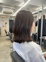トゥエル バイ ディプティモイラ(tuelu by dipty MOILA) 外ハネミディアムボブ×春カラー
