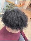 メンズ × ツイストスパイラルパーマ