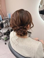 ヘアセットクラン リリー 東梅田店(hair set Clan lily) サイドシニヨン/梅田ヘアセット