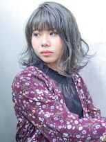 ヘアーループレル(Hair ruup Rell design works)&nbsp;インナーカラーのグレージュボブ