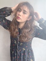 アルバム 銀座(ALBUM GINZA)&nbsp;大人ウエーブヘア_アッシュブラウンネオウルフ外ハネボブ_57126