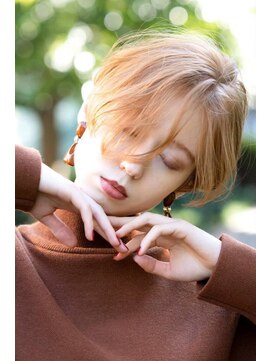 オースティン 門前仲町(AUSTIN) 大人かわいい前髪セシルカットココアブラウンフリンジウェーブ