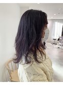【 YOKE 】透明感 ダークラベンダー 暗めカラー  くすみカラー