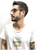 サイドグラデーションスリークショートフェードカット