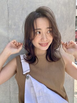 サングース(Sungoose) sungoose＊韓国風ミディ＃前髪くびれイメチェンラベンダーカラー