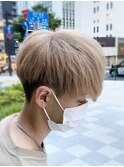 【前下がり】2ブロックナチュラルマッシュ ハイトーン