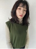 鎖骨下 レイヤー 外ハネ