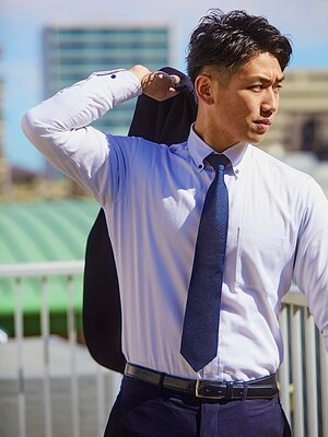 ビジネスシーンで創る好印象なヘアをトータルでご提案します。[メンズ/町田/フェード/ツイストパーマ]