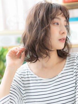 カバーヘア ブリス 大宮西口(COVER HAIR bliss) ■バレイヤージュくせ毛風大人ボブパーマ17★大宮20代30代40代