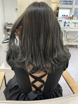 ヘアー アレス(hair ales) オリーブグレージュ　ブリーチなし　マットカラー