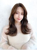 るなstyle 前髪なしくびれヘア大人可愛いセミロング20代30代40代