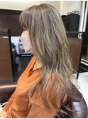 白髪ぼかしハイライト モカグレージュ