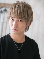 モッズヘアメン 名護大東店(mod's hair men) モテ髪のハイトーンメッシュ束感くせ毛風ミニウルフh名護大東