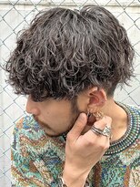 メンズパーマ波巻きスパイラルパーマツイストスパイラルパーマ