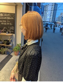 ヒカリス 東三国(HIKARIS) 笑顔溢れるオレンジベージュ/ボブ/ベージュ/ツヤ