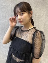 アース 三軒茶屋店(HAIR&MAKE EARTH) 三軒茶屋_レディース_ヘアアレンジ_ヘアセット_タイト_ボブ_小顔